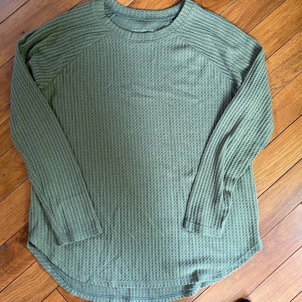 American Eagle Soft and Sexy plush- green- small